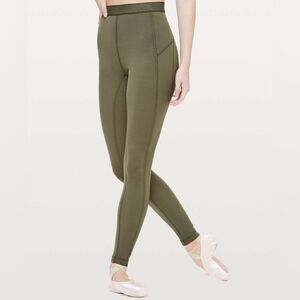 Lululemon Principal Dancer Golden Lining Tight *28" Size 4